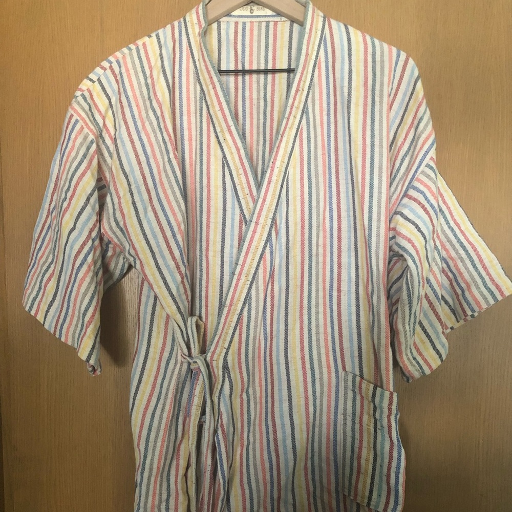 Kardis wrap top in discontinued rainbow